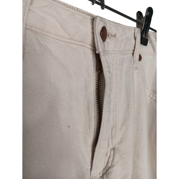 Wrangler Mid Rise Wide Leg Cream Jeans Size 29x32 Cotton Hemp - Picture 8 of 16